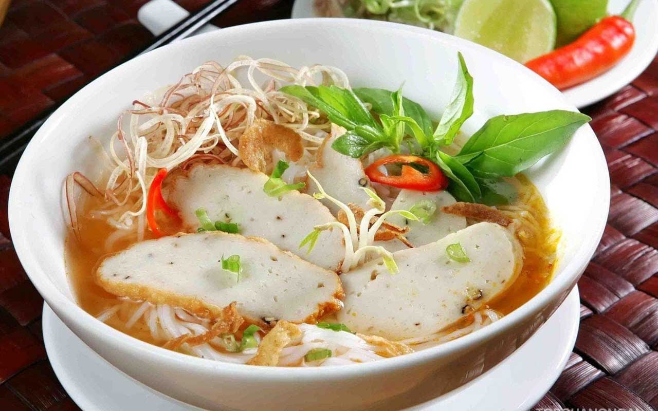 Bún chả cá quảng ngãi đặc sản địa phương